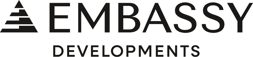 Embassy Group logo, the developer of Embassy Meadows